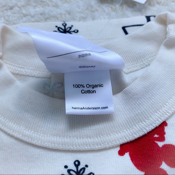 NWT Hanna Andersson Mickey Folk Tree long johns - Picture 12 of 15